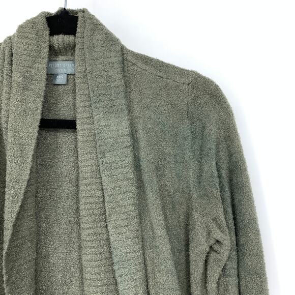 Barefoot Dreams Cozychic Lite Size XS/S Circle Cardigan Sweater Open Front Green - Picture 3 of 6